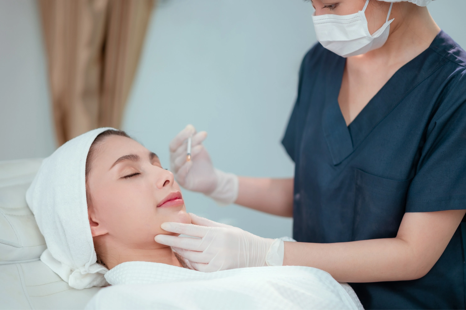 A woman getting Neurotoxin injection | Aesthetify | Watchung, NJ | New York, NY